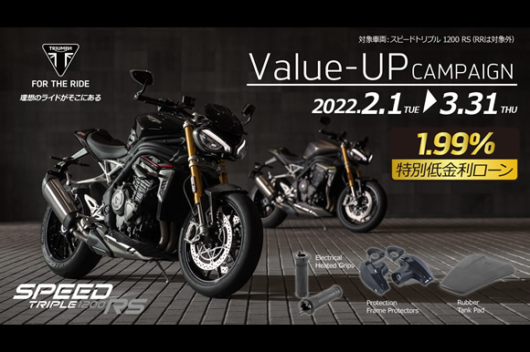 Speed Triple 1200 RS バリューアップ・特別低金利ローン